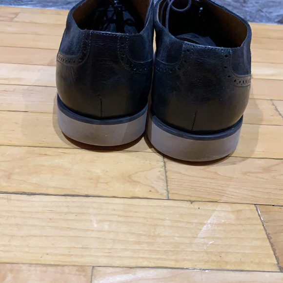 MENS HUGO BOSS SUEDE NAVY BLUE SIZE 10 - Picture 6 of 8